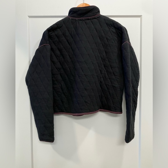 NWT Known Supply Elderberry Quilted Jacket Black Fudge Organic Cotton Fair Trade - Picture 5 of 9